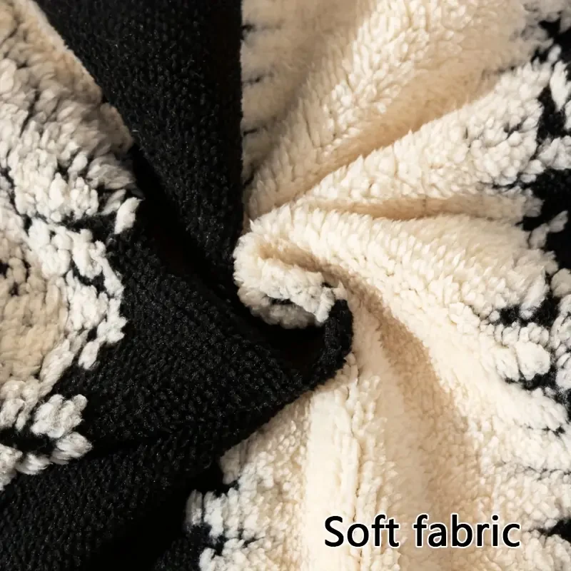 أبيض وأسود سميكة مخطط أريكة منشفة البوهيمي ريترو ستايل قطعة واحدة غطاء أريكة القماش لغرفة المعيشة ديكور المنزل #6