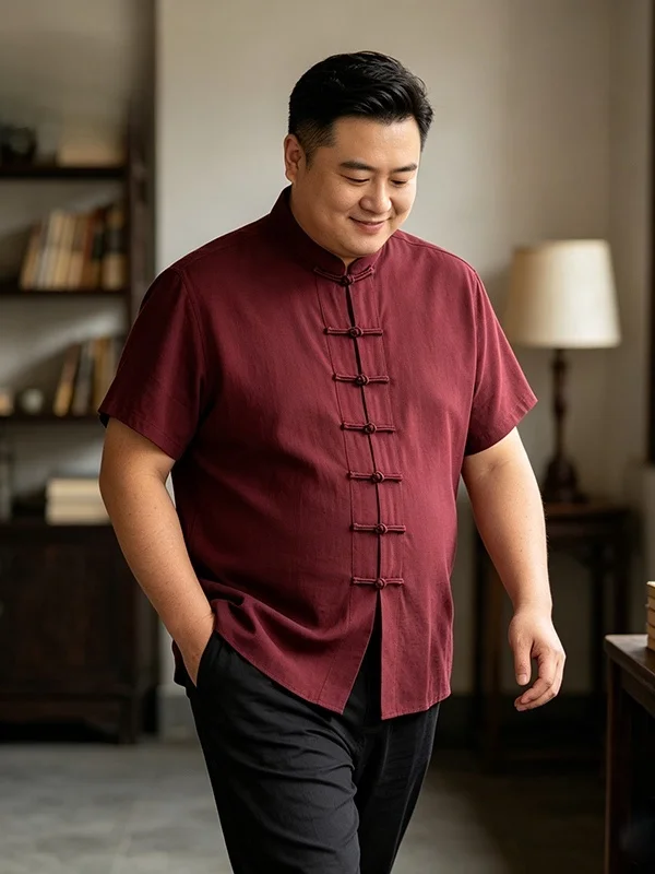 plus-size-chinese-style-short-sleeve-shirt-for-elderly-men-birthday-wedding-celebration-fat-dad-old-man-tang-suit-casual-wear