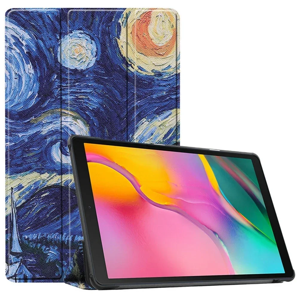 For Samsung Galaxy Tab S8 Ultra 14.6 Case Tablette Android Tri-folding Stand Smart Cover For Funda Tablet Samsung Galaxy Tab A7