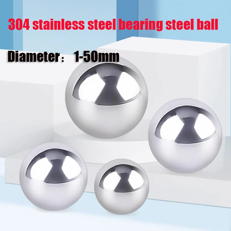 304 Stainless Steel Ball, Precision Bearing Solid Small Steel Ball, Specialized for Industrial Machinery Hunting Slingshot 8mm