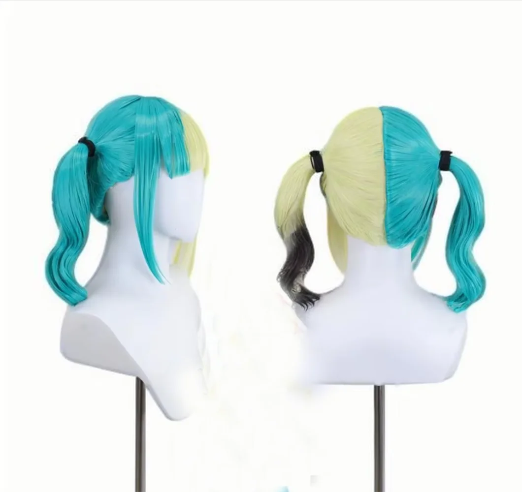 Anime Game Inspired Short Yellow Cosplay Wig Pre-Styled Synthetic Hair Ready to Wear for Halloween Party