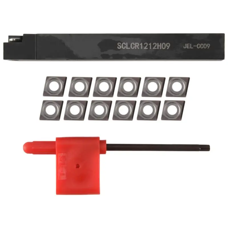 sews-sclcr1212h09-ホルダー旋盤ツールカッター-10-個付き-ccmt09t304-pm-ブレードインサート-cnc-100-ミリメートル