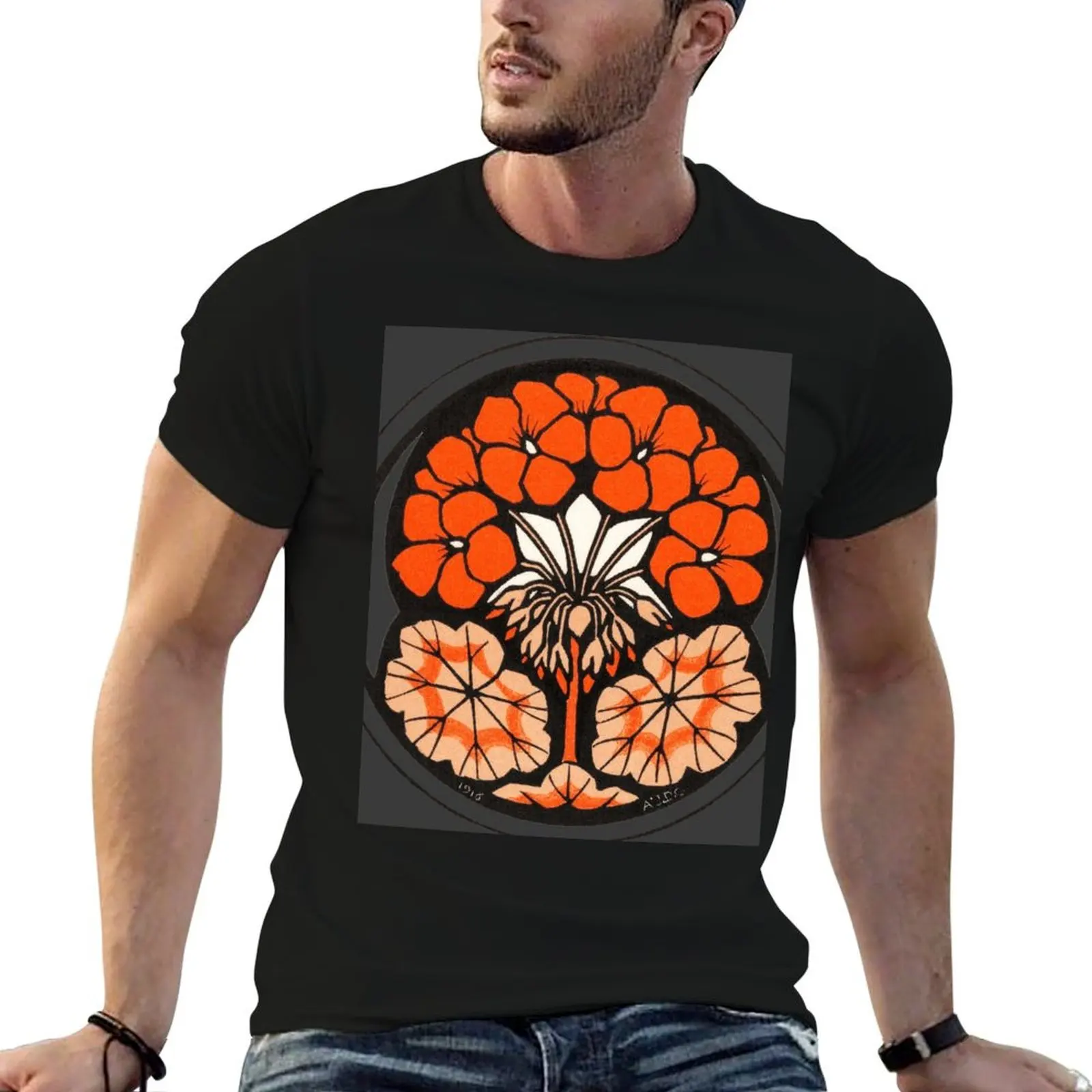 Cherry Blossom Vintage flower T-Shirt anime figures cute tops mens cotton t shirts