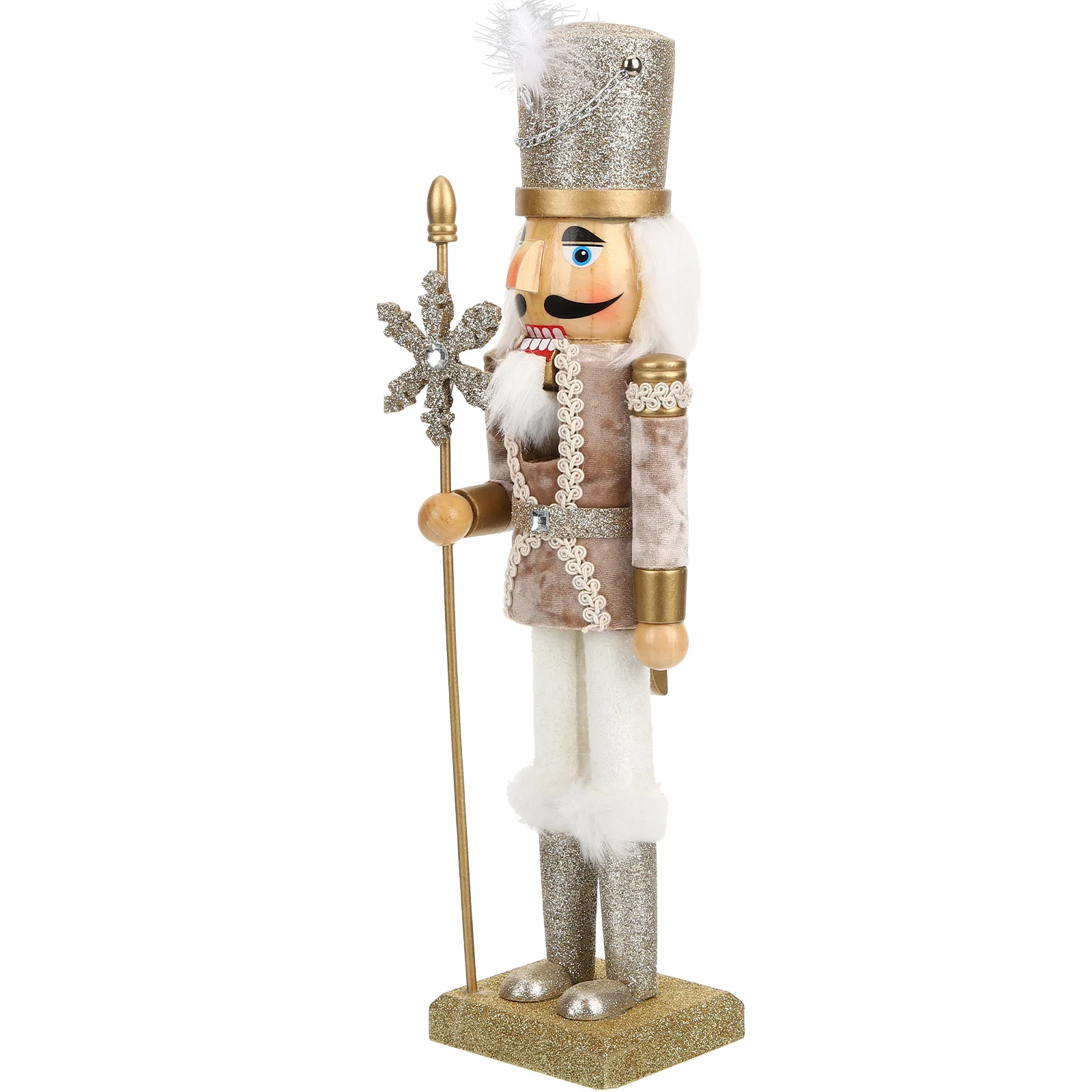 

Premium Wooden Nutcracker Christmas Ornament Decorative Home Holiday Party Desktop Decoration Festival Nutcracker Xmas Gift Wood