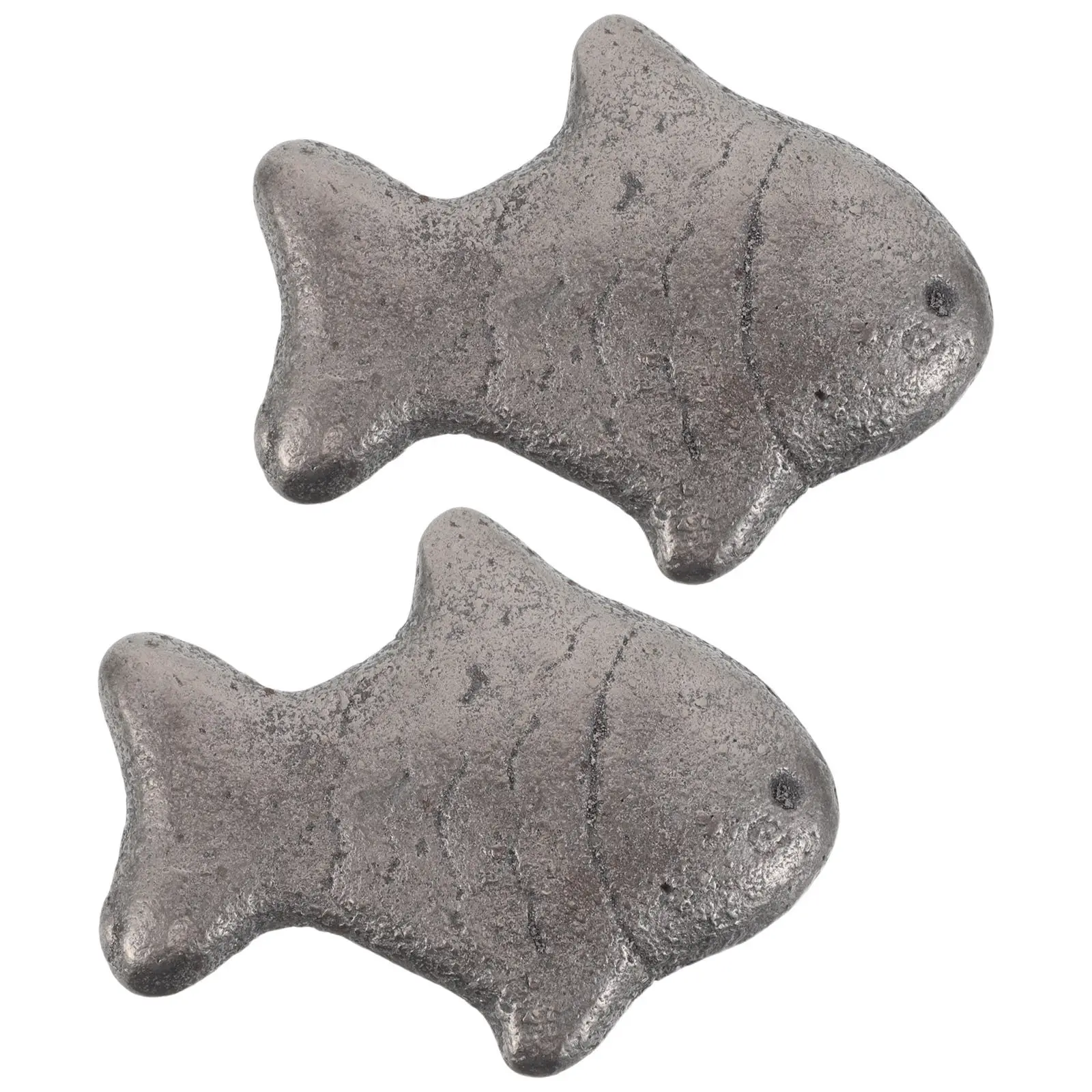 2Pcs Cast Iron Fish Cooking Tool Safe Iron Supplement for Athletes Pregnant Women Vegans Anemia Solution Anemia Solution