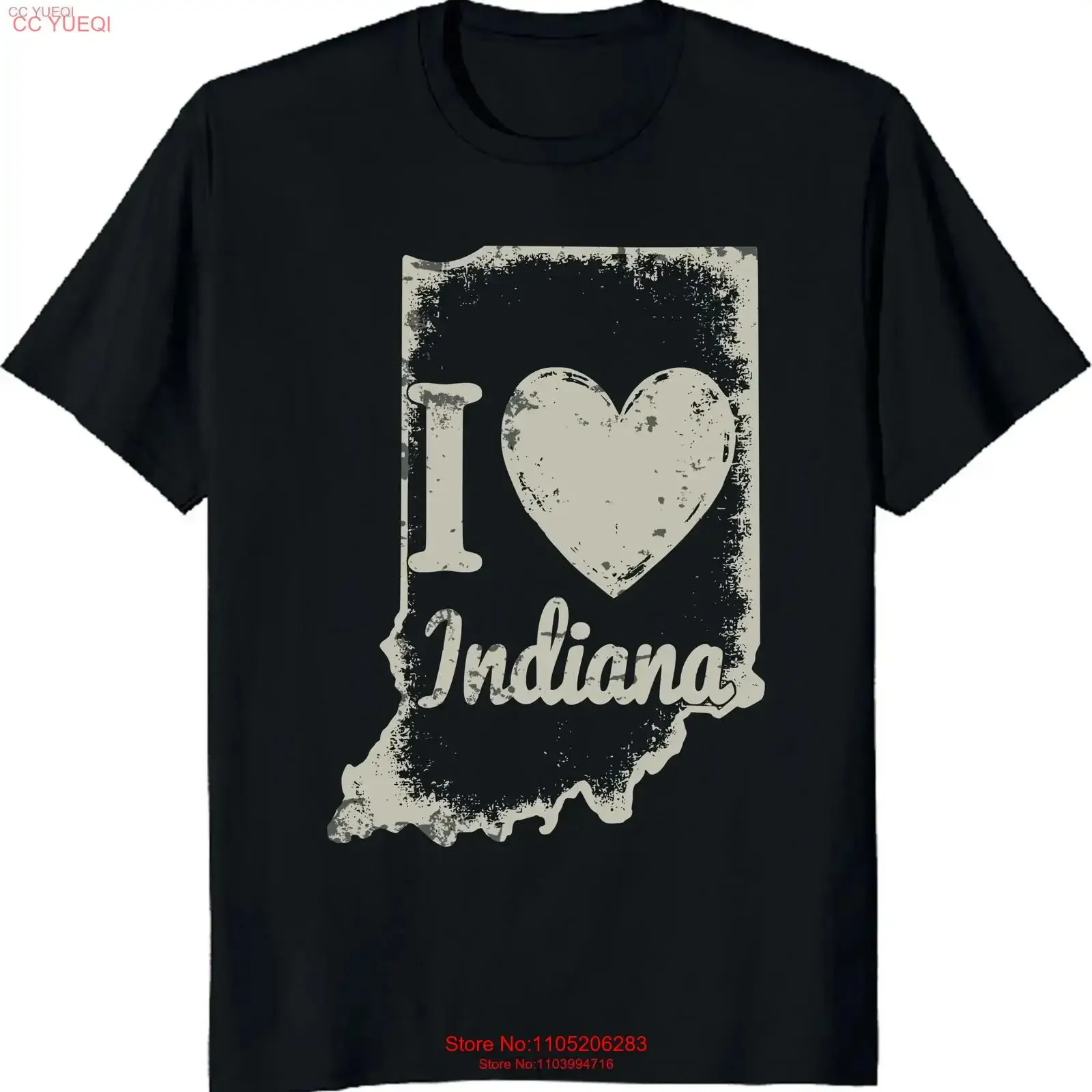 

State Pride T Shirt Indiana Midwest Love Hoosier Native Top vintage Washed Stretched Casual Stylish Soft Breathable Versatile