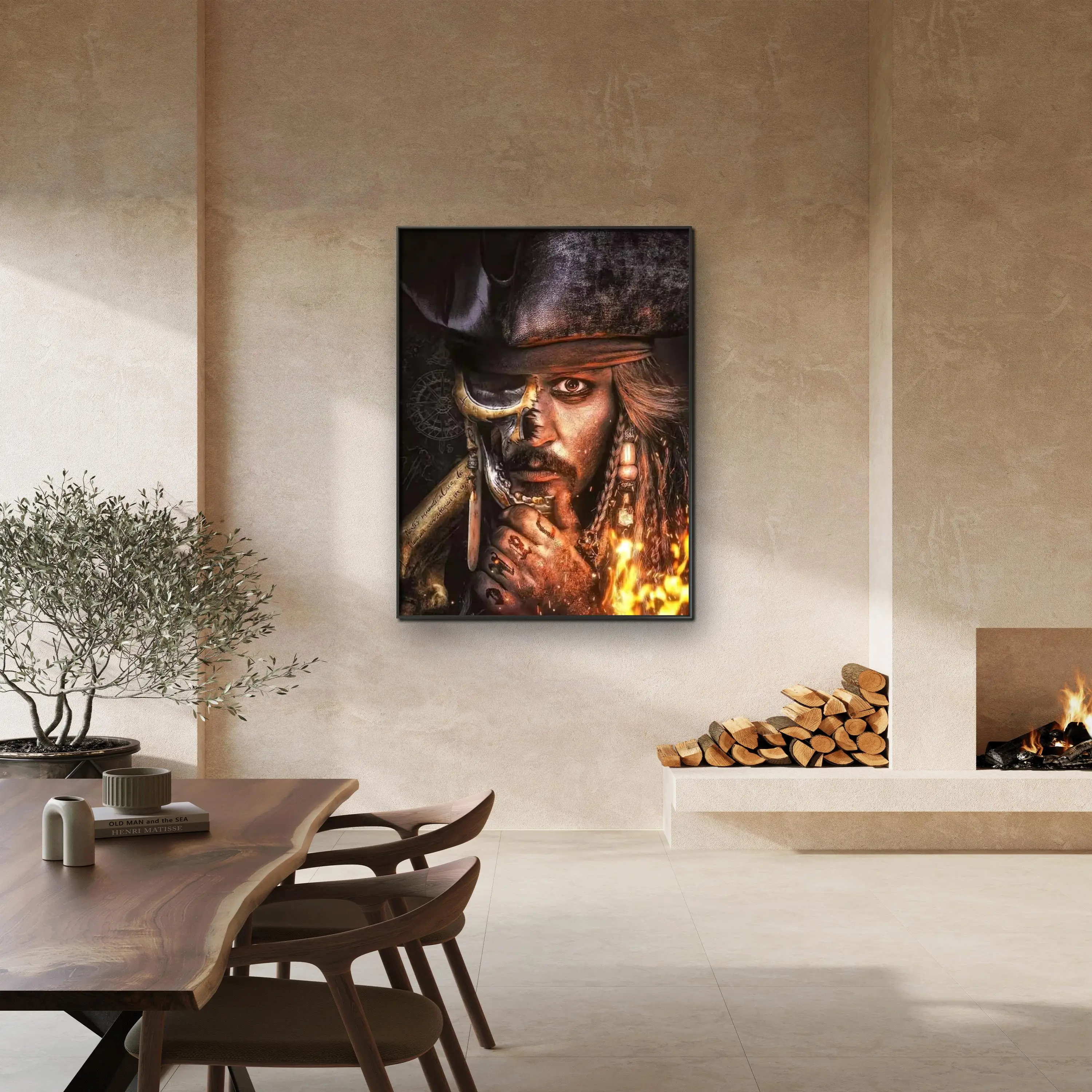 5D Gothic Captain Jack Sparrow Art Full Diamond Mosaic Painting Cross Stitch Home DecorKits Diy Johnny Depp Movie Star Photo