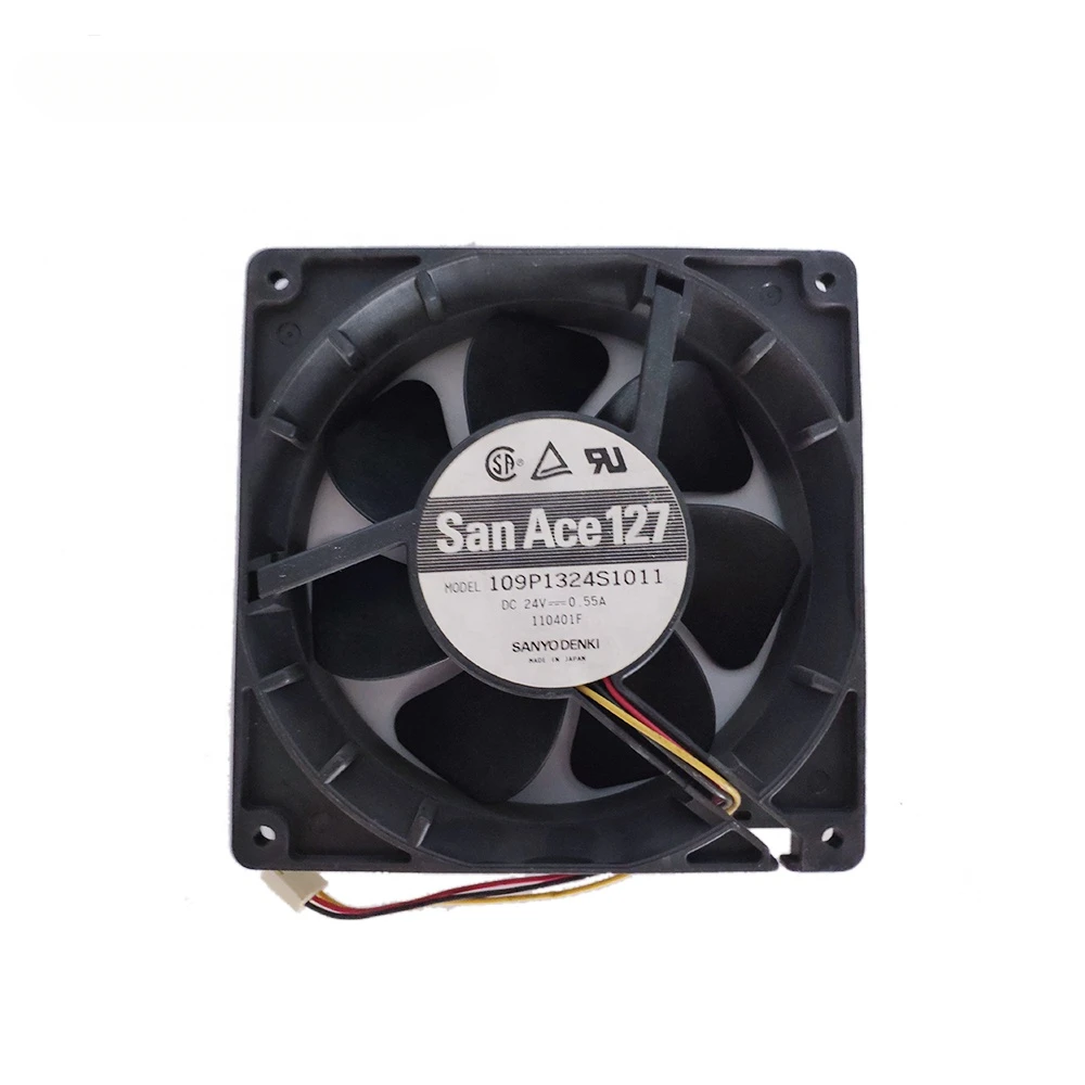 

09P1324S1011 24V DC 0.55A 127x127x38mm 148.3CFM 3300rpm Wire Leads Inverter axial cooling fan