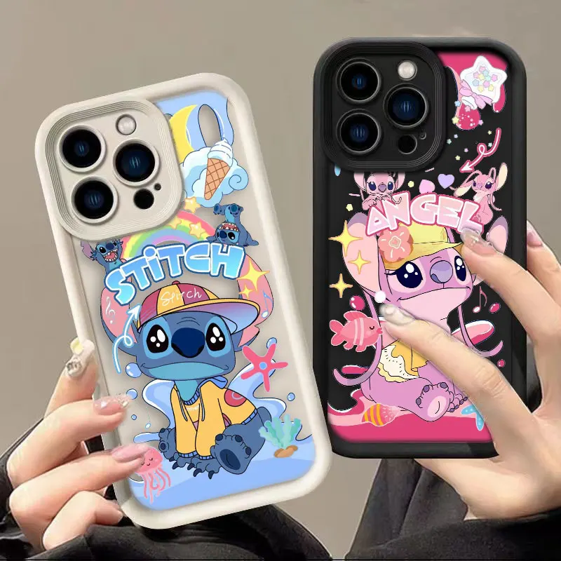 Disney anioł Lilo ścieg etui na telefon Samsung Galaxy S24 S23 S22 S21 FE PLUS NOTE 20 ULTRA miękkie silikonowe etui Funda etui