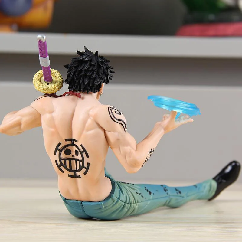 Figura de Anime de una pieza de 14cm Trafalgar D Water Law fruta de cirugía figura de acción colección de estatuas adornos modelo muñeca regalo juguete