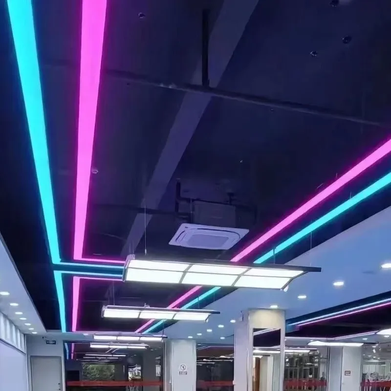 Billiards hall atmosphere light LED strip light Gym seamless splicing Supermarket Internet cafe atmosphere light Super bright