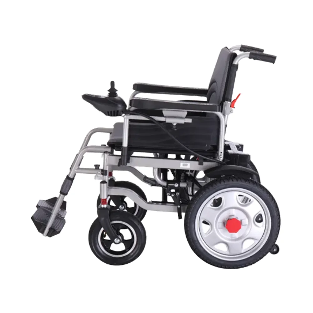 

Steel Electric Lightweight Foldable Wheelchair For The Disabled And Reclining Folding Electronic Or Electric Motor Power Wheelch