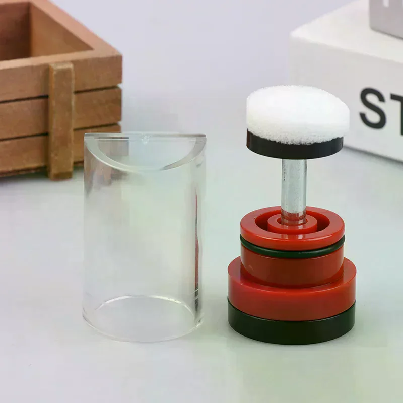 Queen Bee Marking Bottle With Sponge One-Handed Plastic Bee Marker Tube Catcher Cage With Plunger Plush For Beekeeper Equipment