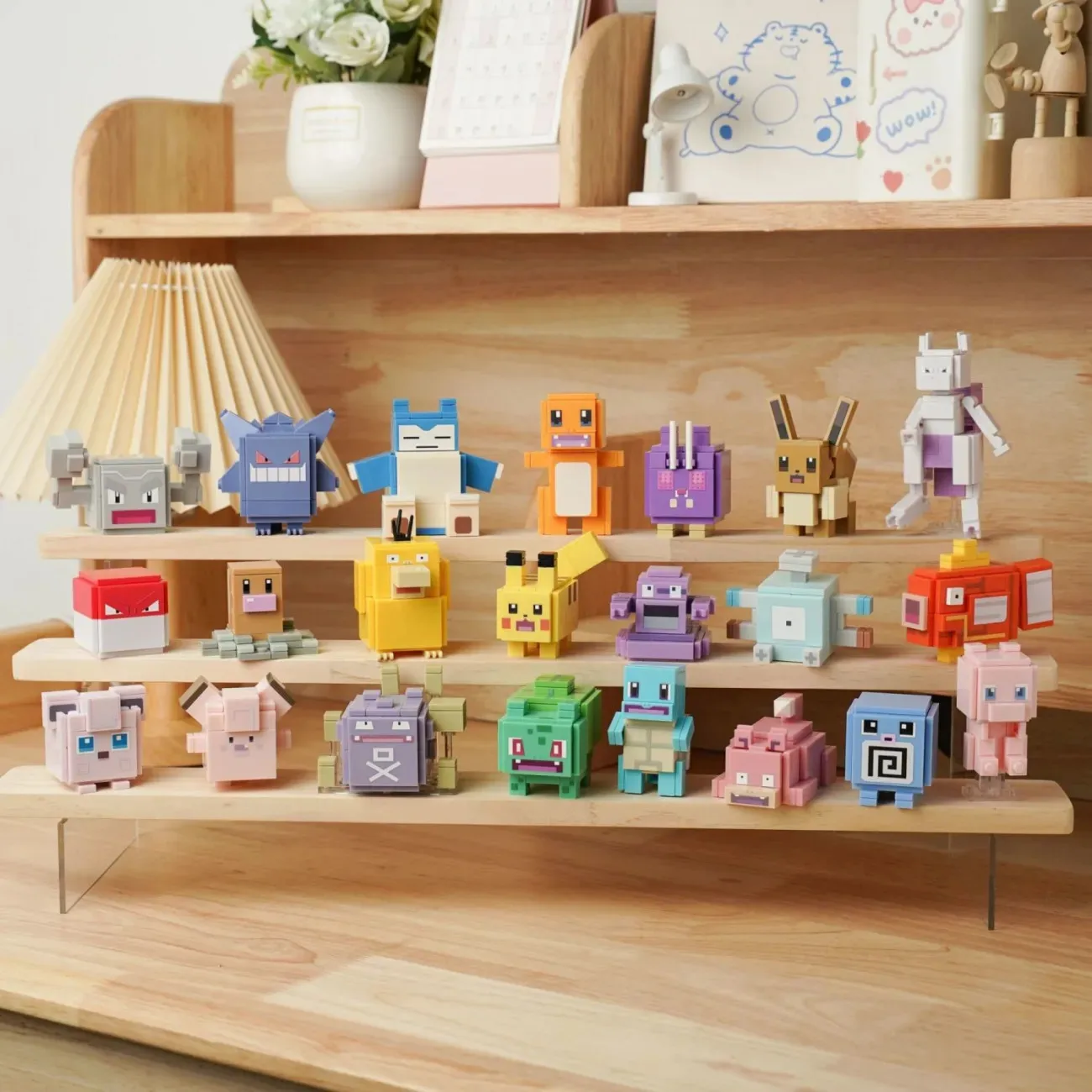 Pokémon Quest Building Pokemon Blocks Small Cartoon Picachu Animal Model Education Game Graphics Pokemon Toys For Kids Birthday