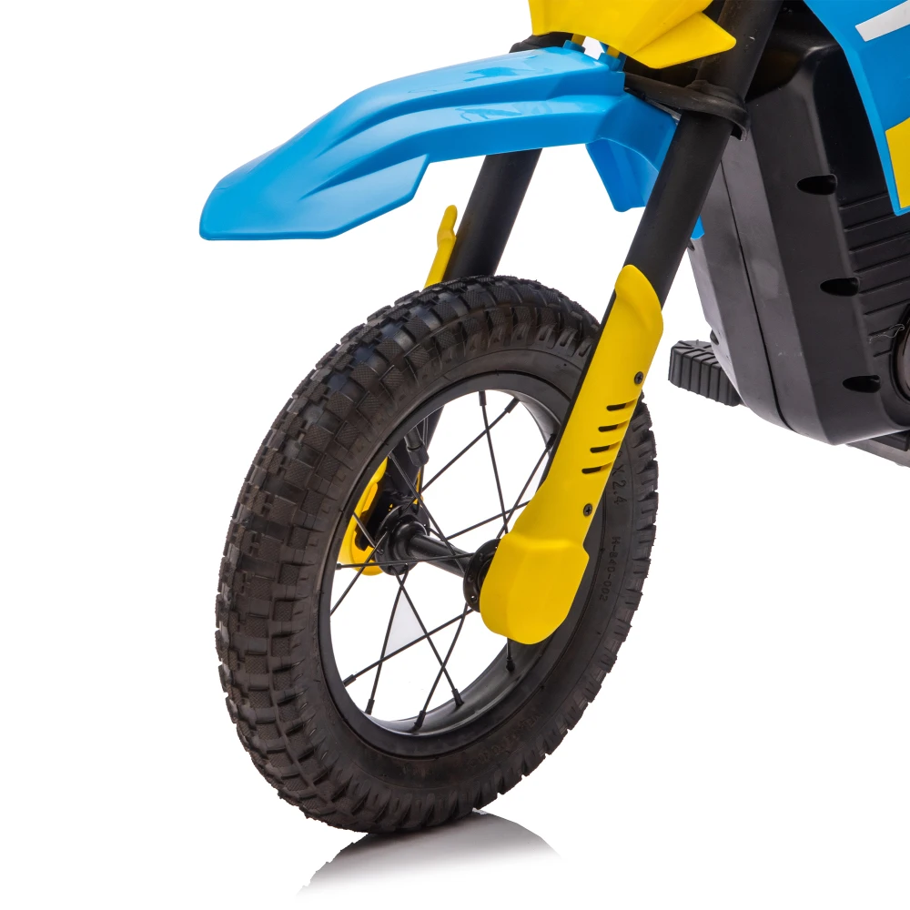 24V 250W Kids Ride On Electric Toy Off-Road Motorcycle,Built-in Lithium Battery, Rear Suspension, For Kids Aged 8+