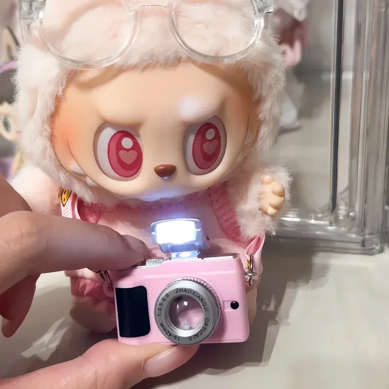 

Flash Camera Cotton Doll Decorative Camera Bag Doll Accessories