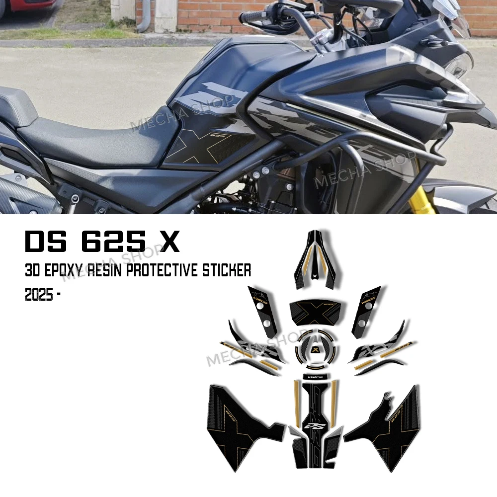 

ds625x Stickers Motorcycle Accessories Side Tank Stickers Kit For Voge Valico 625DSX 2025