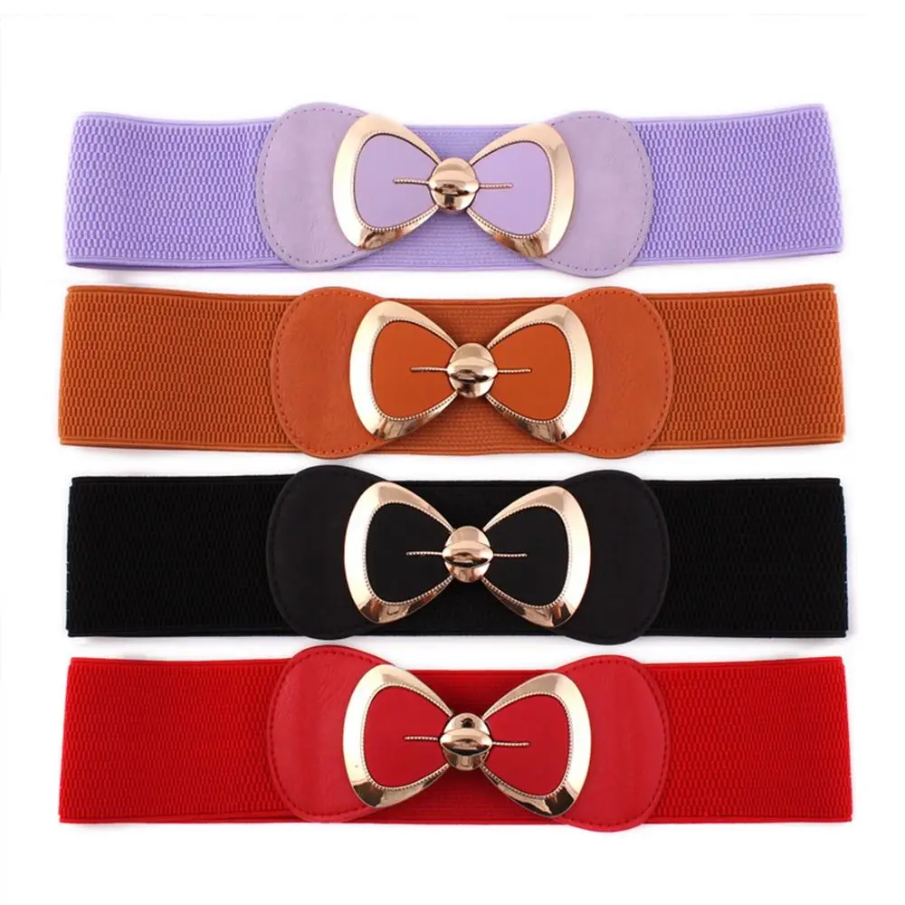 Elegant Clothing Supplies Women Accessories Wide Waist Belt Dress Strap Waistband Elastic Buckle