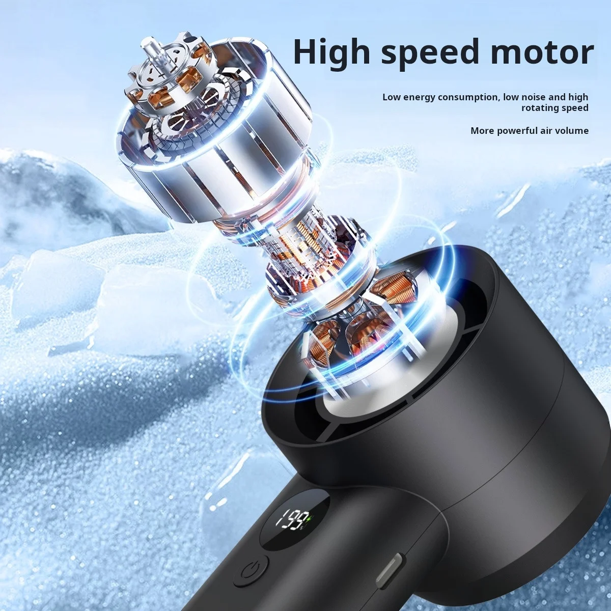 Вентилятор jisu, 199 скоростей, ручной вентилятор, аккумулятор 3600 мАч, тип C, быстрая зарядка, 4 варианта цвета, регулируемая скорость ветра, портативный