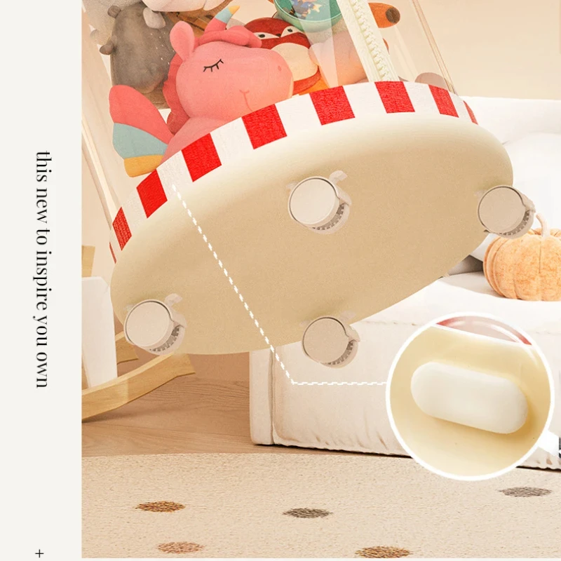 Newest Zipper Doll Storage Bucket Set up Dustproof Plush Doll Storage Basket Transparent Basket Tube Artifact For Kids 2024