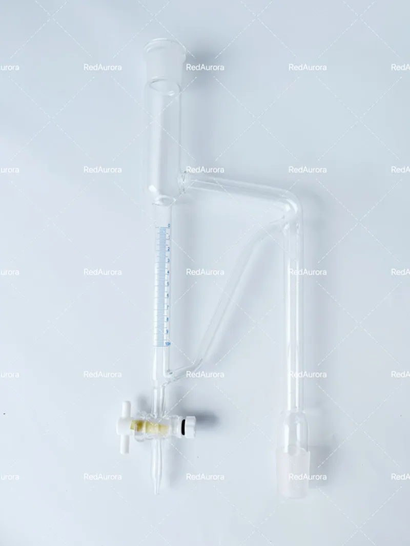 Volatile Oil Tester, Joint  24/29 With PTFE Switch Valve, Light Oil Density Less Than 1, Borosilicate Glass