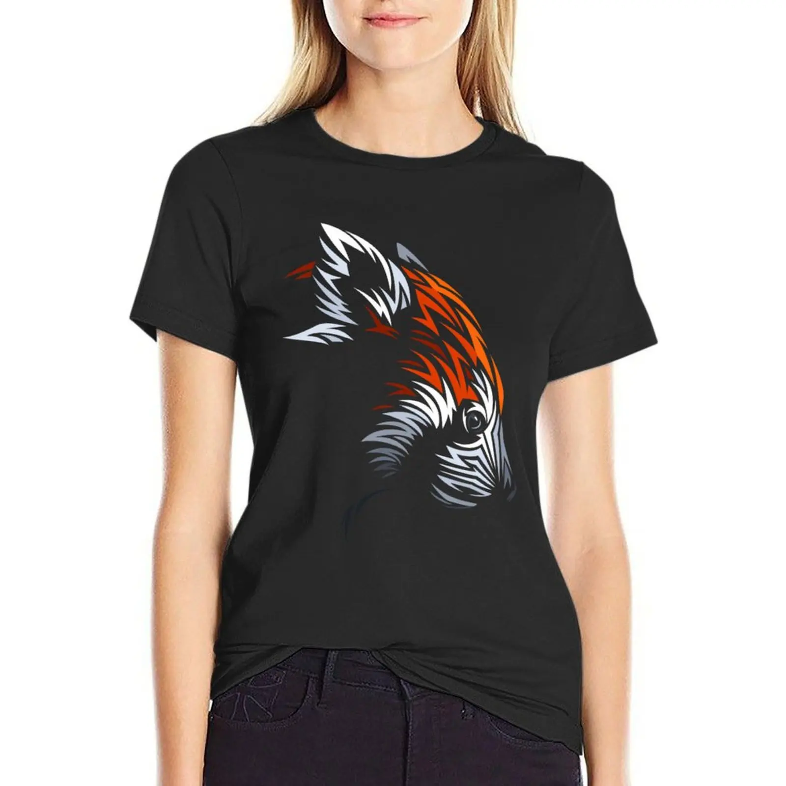 

Tribal Red Panda \t T-Shirt sweat plain Aesthetic clothing clothes for Women