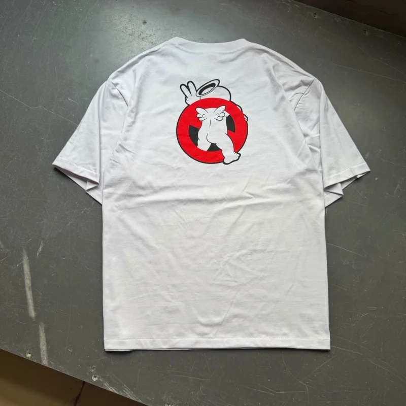 SAINT 26SS Summer Cartoon Ghost Print TEE Premium Quality Men's & Women's Cotton Casual Tops