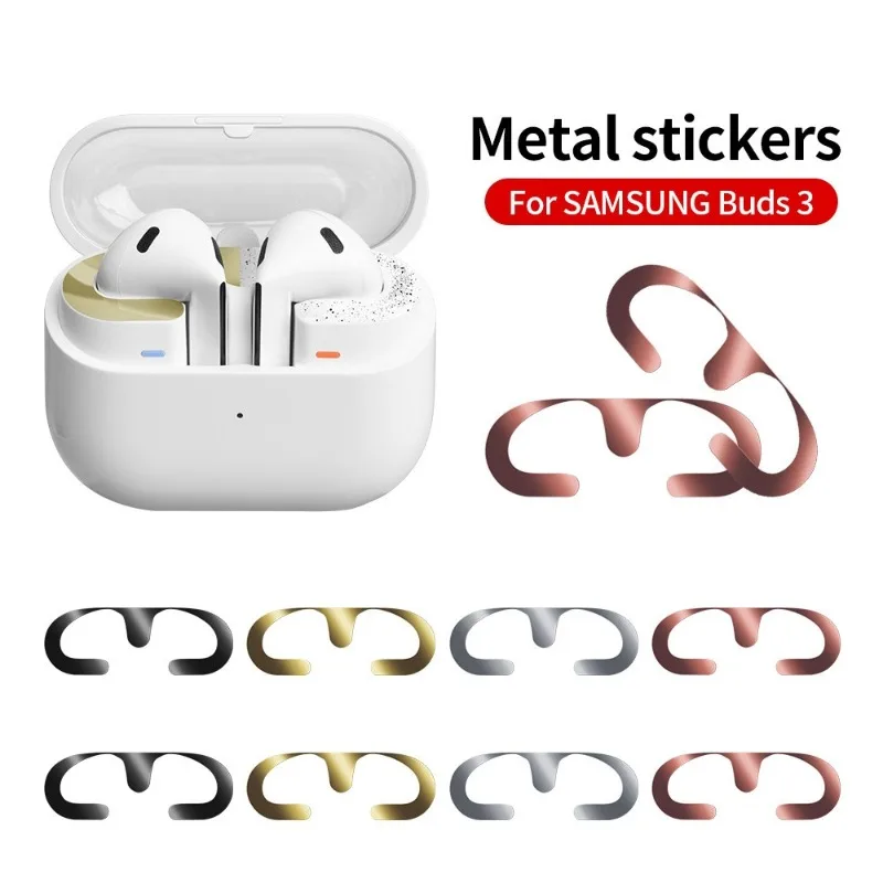 

Ultra Thin Metal Dust Scratch Resistant Sticker For Samsung Buds 3 Pro Metal Dust Guard Protective Film For Samsung Buzz 3 Pro