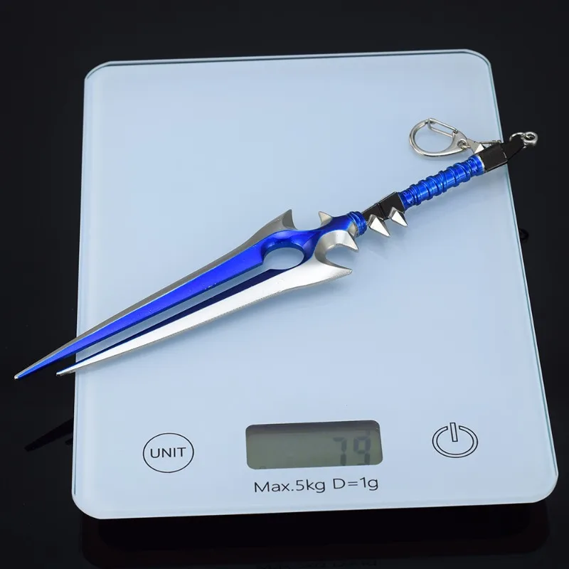 22cm World of Warcraft arma Thunderfury Blade of The Windseeker Anime Game Metal Katana Samurai Sword Toy Collection