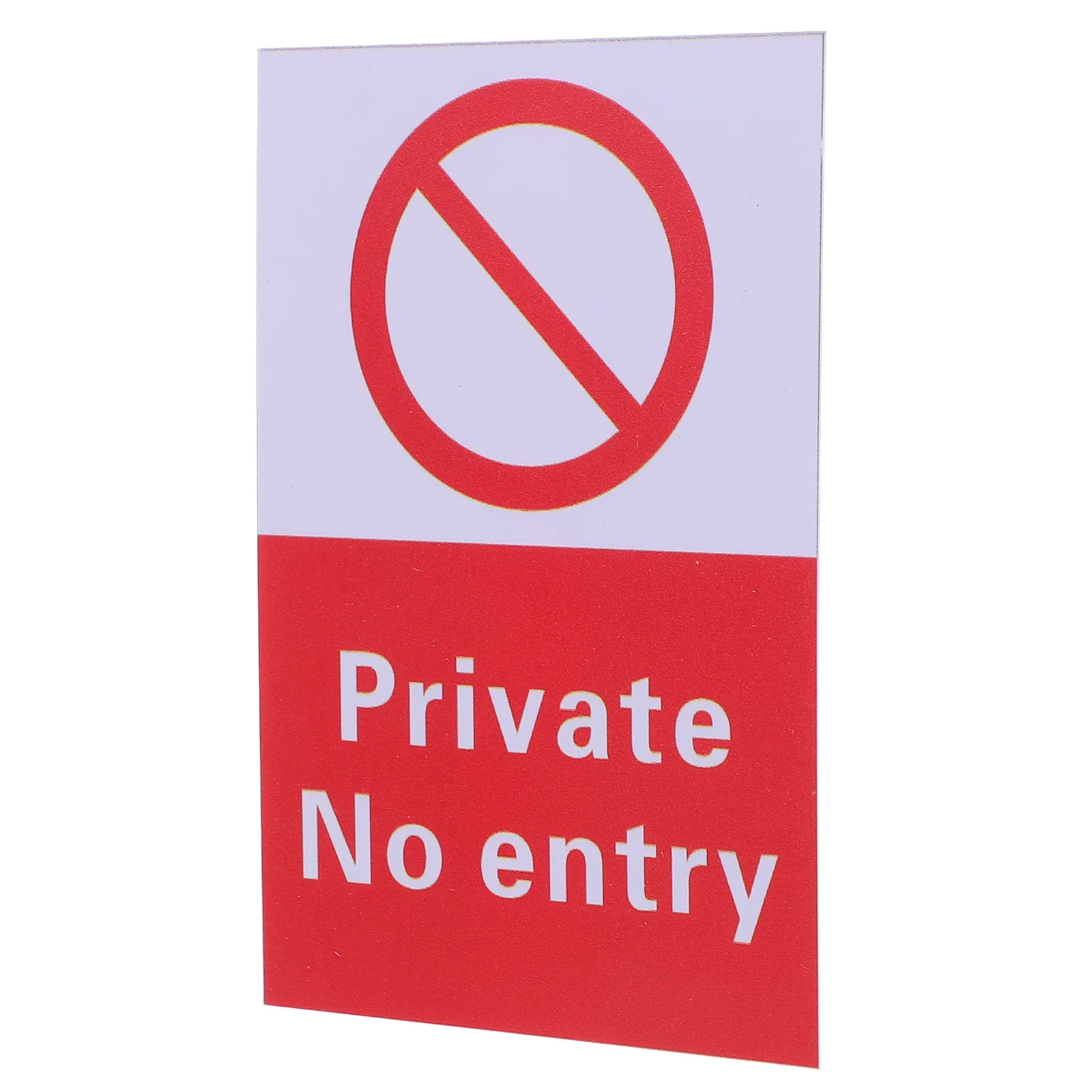 Pvc No Entrance Sign Sticker Waterproof Outdoor Warning Label For Safety Use No Entrance Signs Outdoor Warning Sign