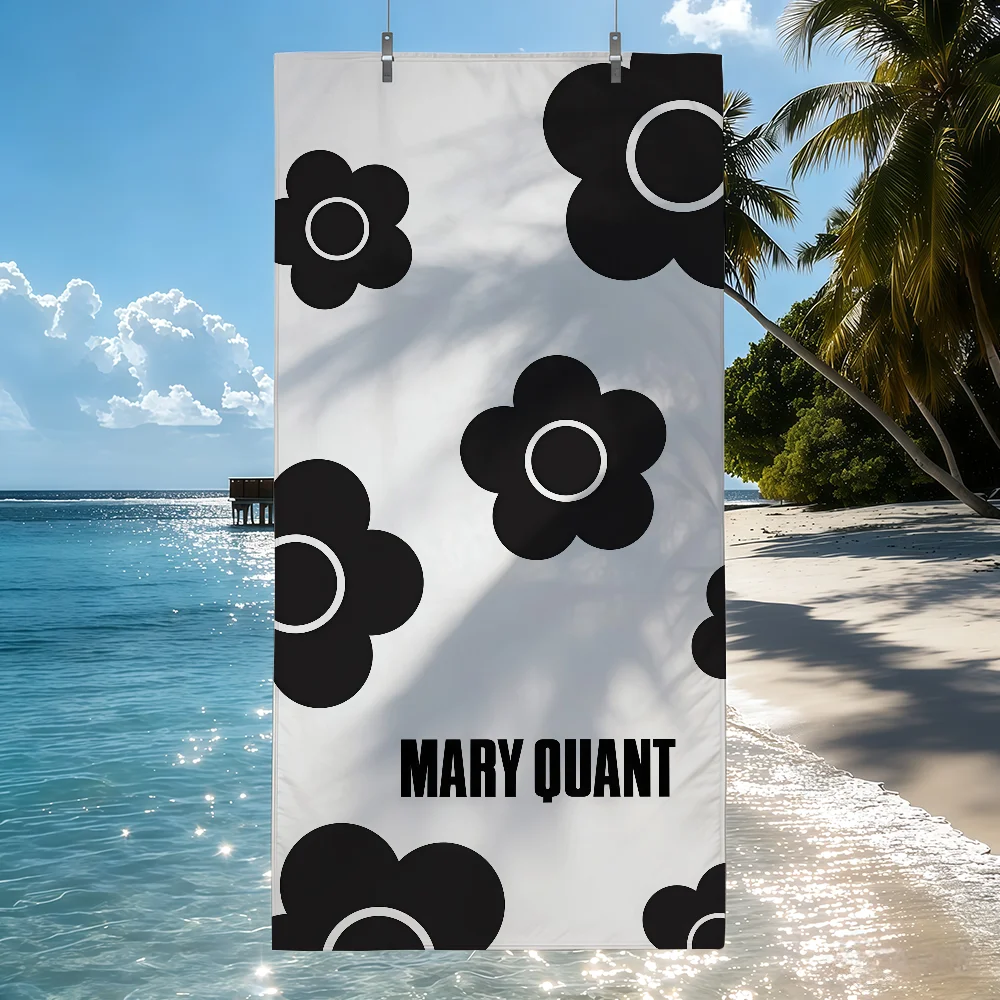 Art M-Mary Q-Quant-S Fashion Towel Sports Quick Dry Travel Camping Sandproof Soft Light Large Beach Towel
