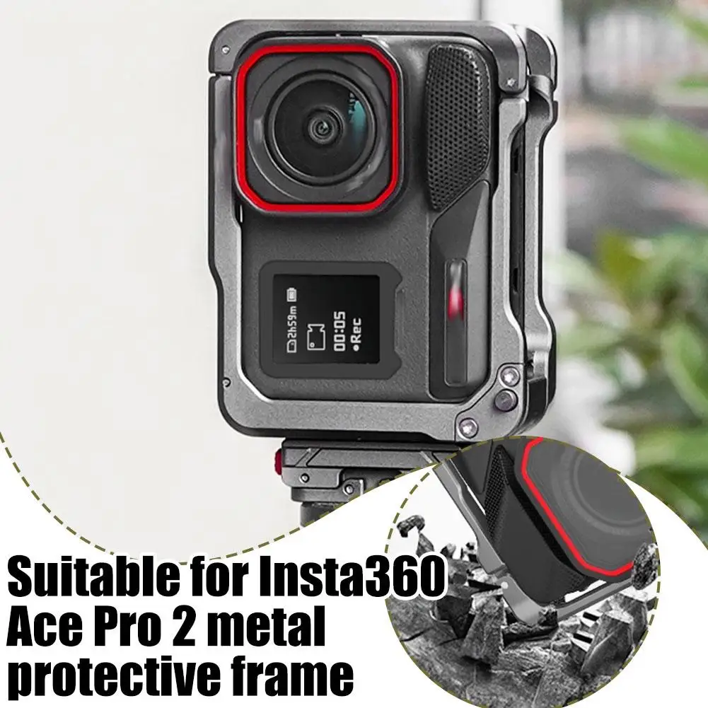 For Insta360 Acepro2 Metal Rabbit Cage Quick Release Cold Shoe Expansion Interface For Insta360 Acepro2 Metal Fr S9y3