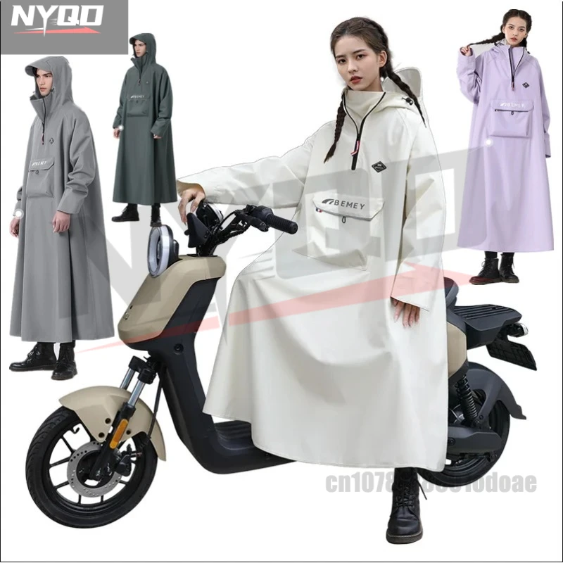 

1PC Thickened Adult Motorcycle Raincoat Electric Car Rain Coat For Men Women Durable Waterproof Riding Gear Special Raincoat