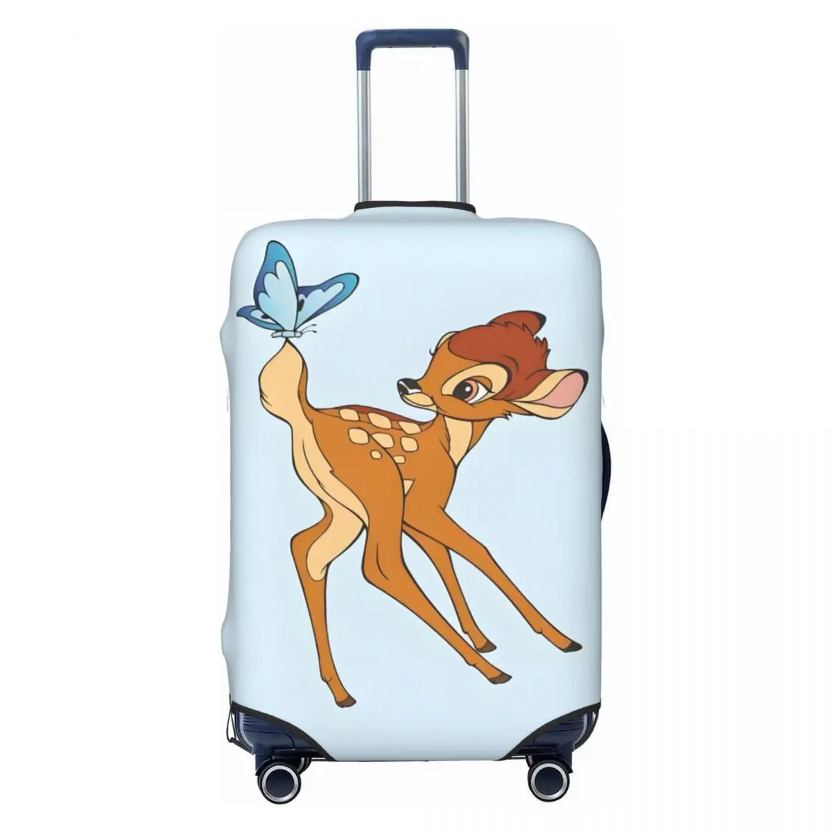 

Custom Bambi Suitcase Cover Dust Proof Kawaii Cartoon Anime Travel Luggage Covers for 18-32 inch