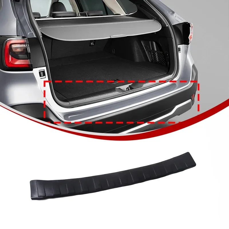 For Subaru Outback 2021-2025 TPE Black Car Trunk Bumper Decorative Guard Trim Sticker Car Protection Accessories