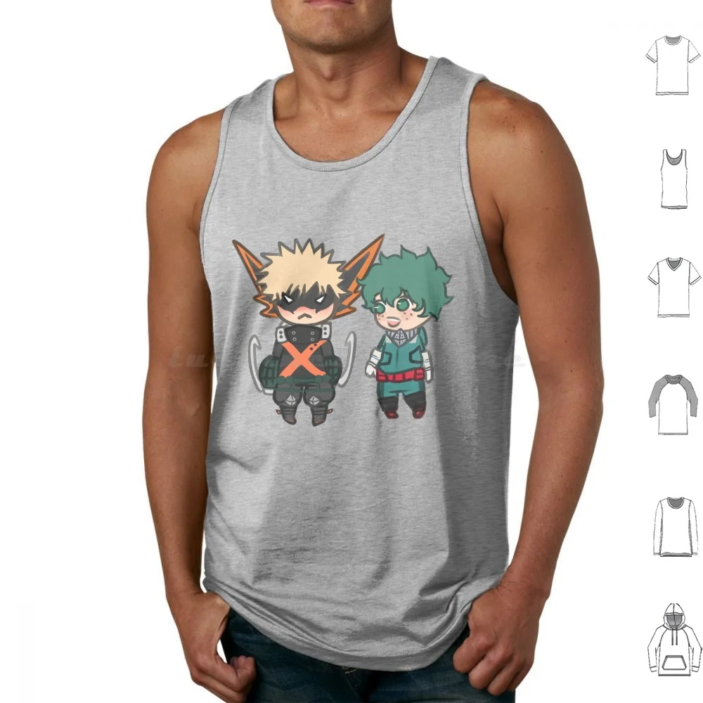 Bakudeku-Winter Costume Tank Tops Print Cotton Bakudeku Katsudeku Bakugou Katsuki Midoriya Izuku Boku No Hero Academia