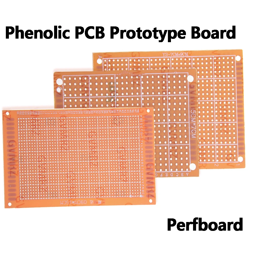 Pcb Prototyping Board - Phenolic PCB Prototype Board Universal Through