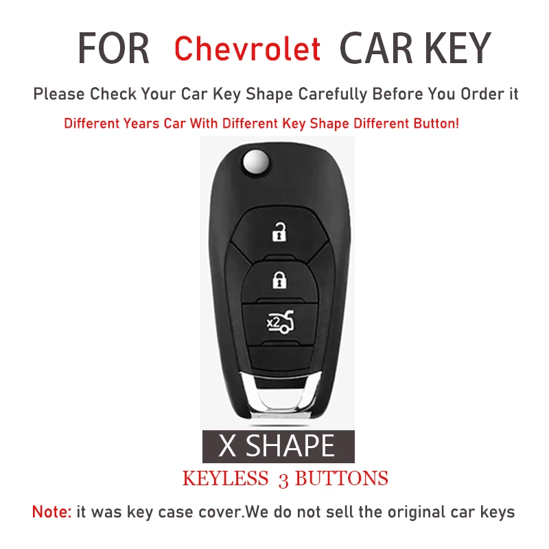 TPU Car Flip Key Case Cover Fob For Chevrolet Cruze Aveo 2014 2015 2016 2017 2018 2019 2020 Malibu Onix Cobalt Captiva Spark