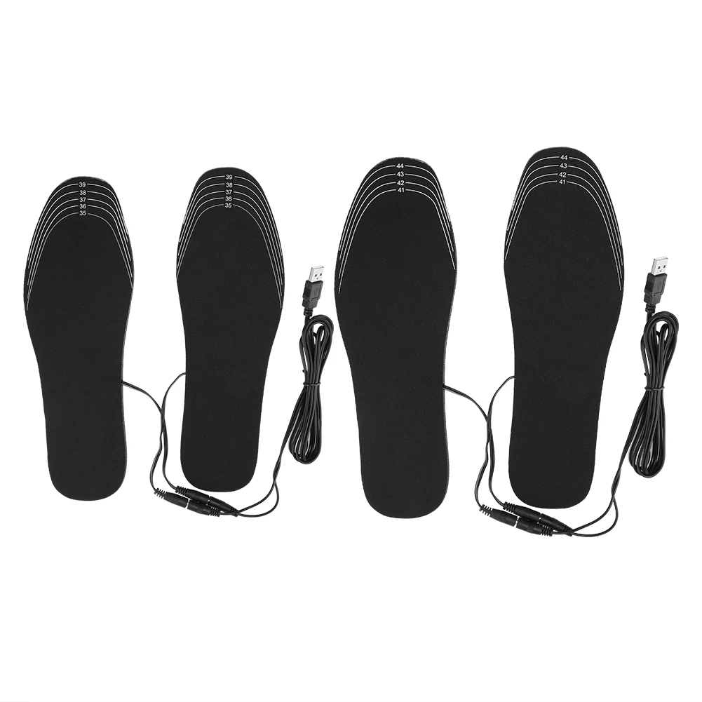 Beheizte Einlegesohlen Einlegesohlen Winter USB beheizte Schuheinlagen Fußwärmepolster Matte Heizeinlagen für Outdoor-Sportarten USB beheizte Einlegesohlen