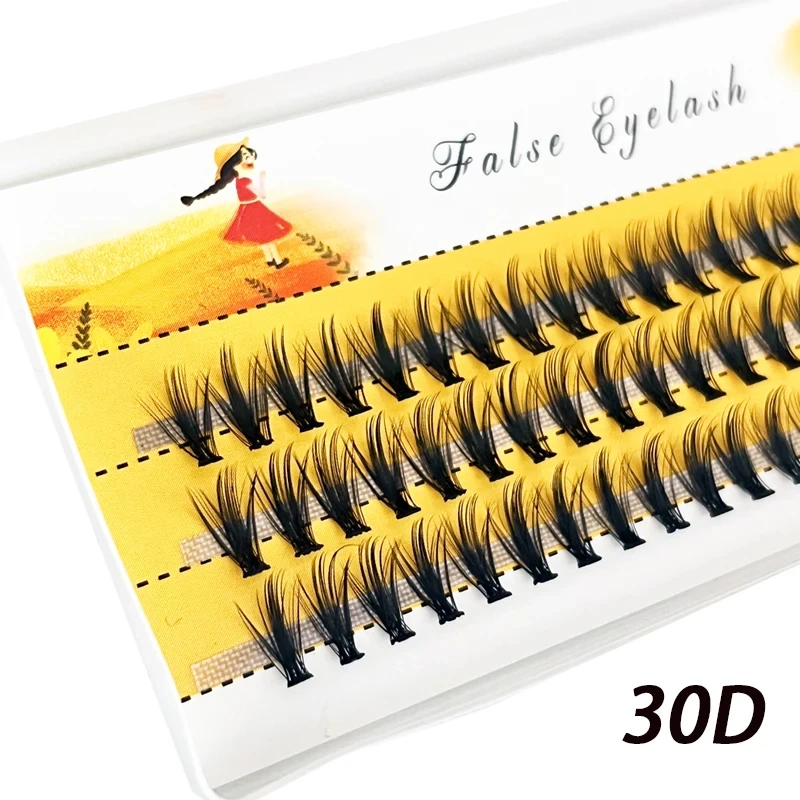 10/20/30/40D Mink Eyelashes 60 Bundles Natural Eyelash extension 3D Russia Individual Eyelash Cluster Makeup Tools Lashes Cilia