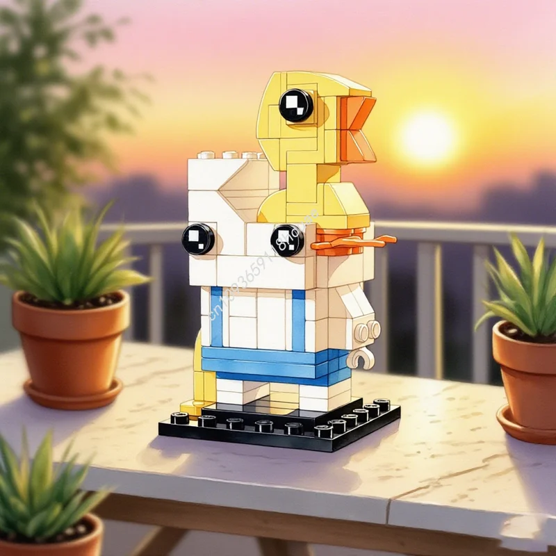 Seau à ordures MOC craquelé, 135 pièces, modèle BricKidz Brickheadz, blocs de construction, Architecture, idée cadeau de noël pour enfants