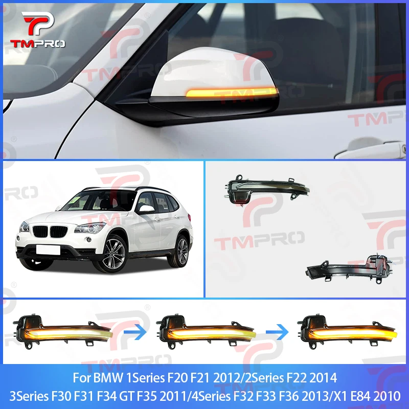 

LED Dynamic Turn Signal Side Mirror Sequential Light Lamp For BMW 1234Series F20 F21 F22 F30 F31 F34 GT F35 F32 F33 F36