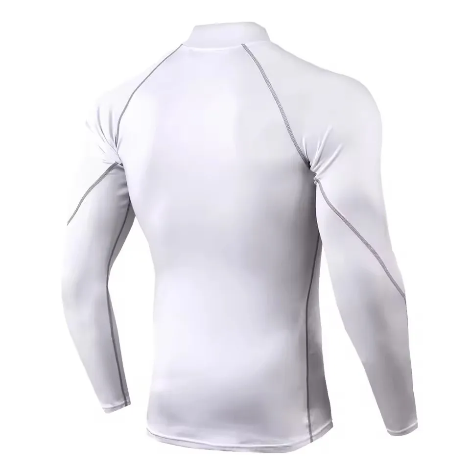 Men Compression Long Sleeve T Shirt Sportswear Male Skinny Tshirt Elastic Track Tracksuit Clothing Gyms Fitness T-shirt For Men view 3