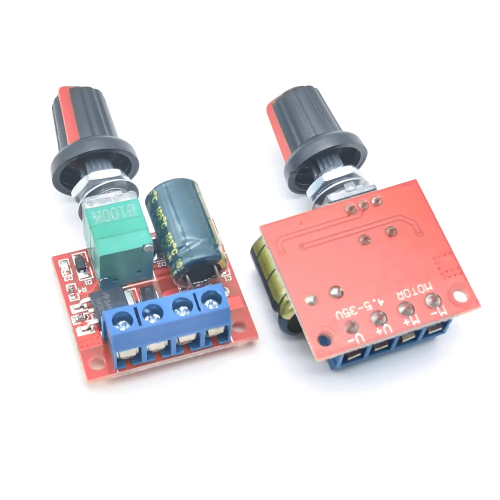 12V 5A 90W PWM DC Motor Speed Controller Module DC-DC 4.5V-35V Adjustable Speed Regulator Control Governor Switch 24V