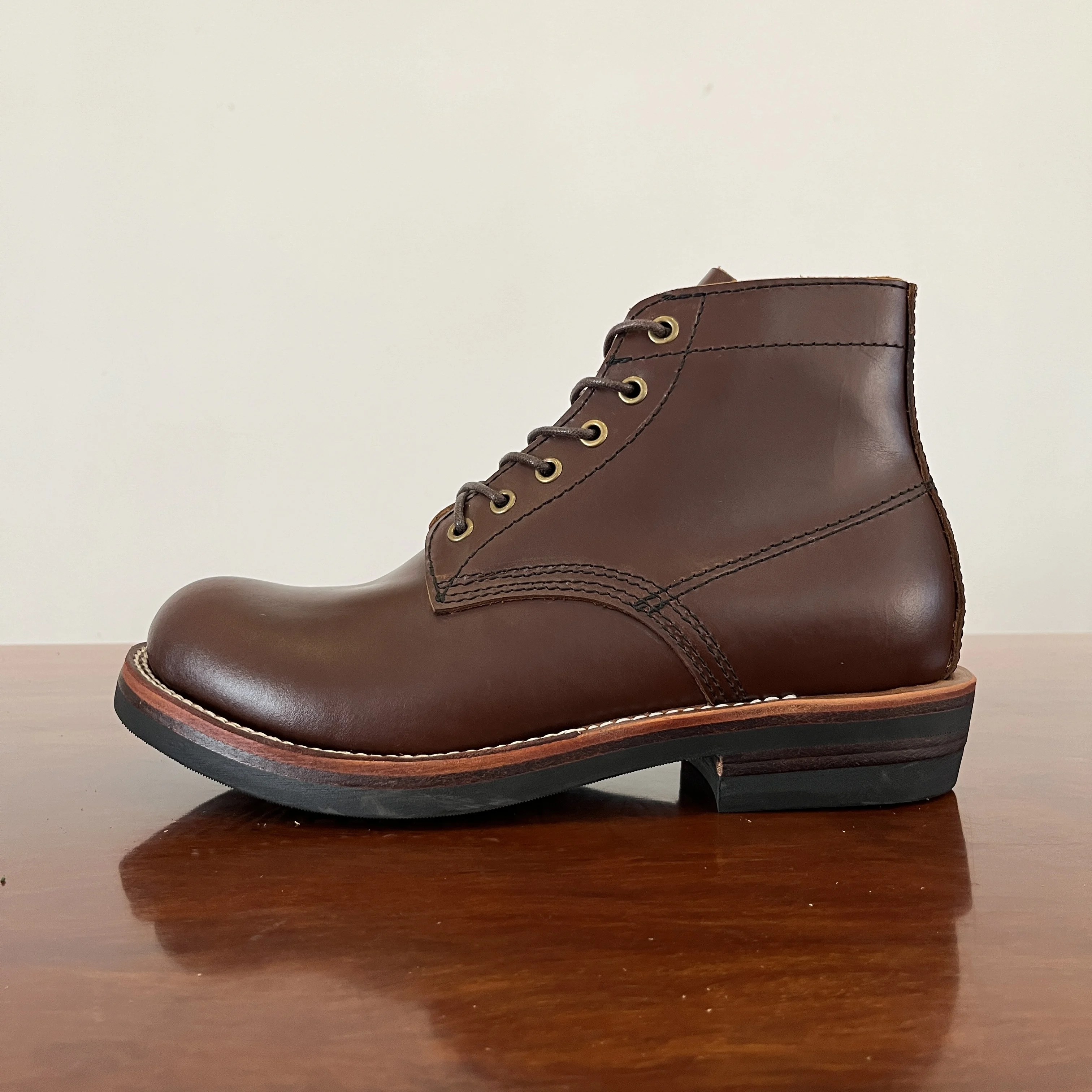 C383 RockCanRoll Super Quality Size 35-52 Handmade Goodyear Welted Durable Italian Cowhide Boot Footwear