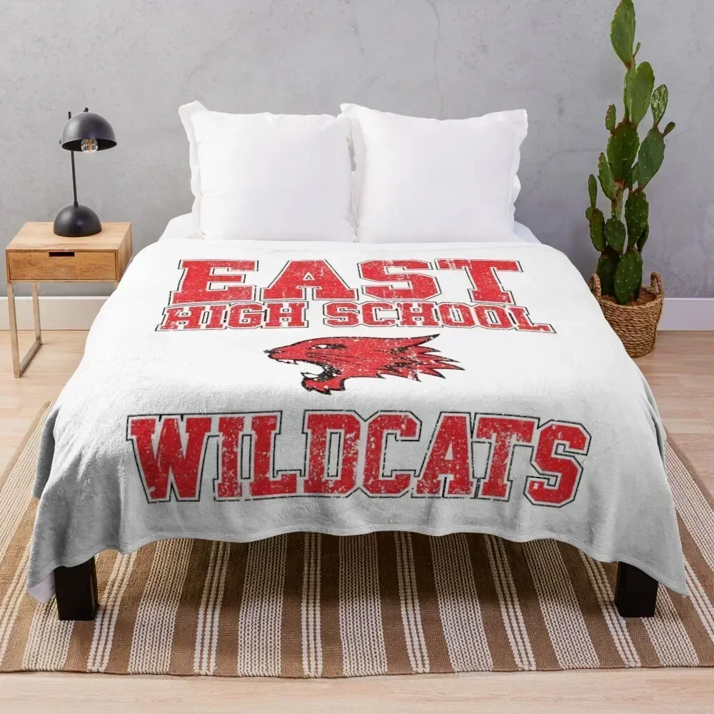 

East High School Wildcats (Variant) Throw Blanket Easy Care Comfortable Blanket for Couch