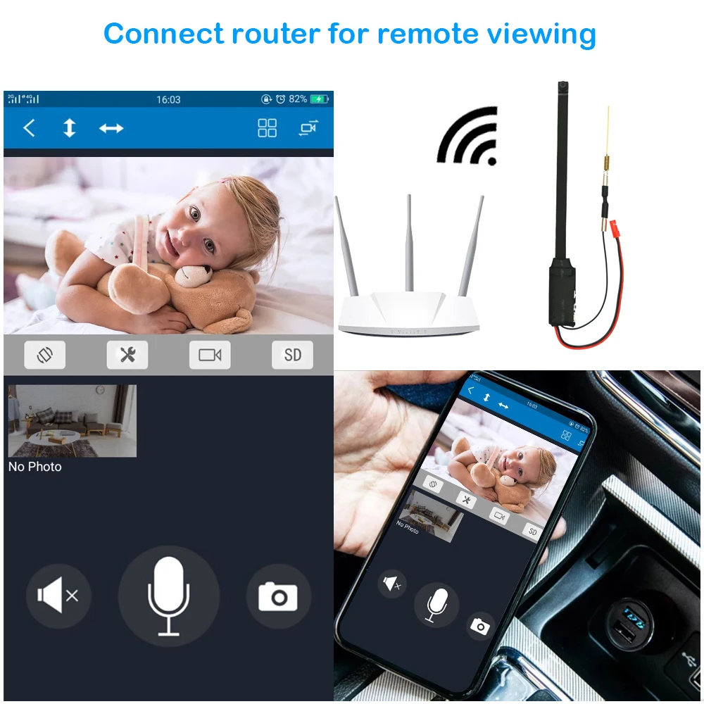 DIY HD 1080P WiFi Mini Camera Wide Angle 120° Portable Wireless Webcam Micro Camcorder Loop Recording Support Remote Viewing view 4
