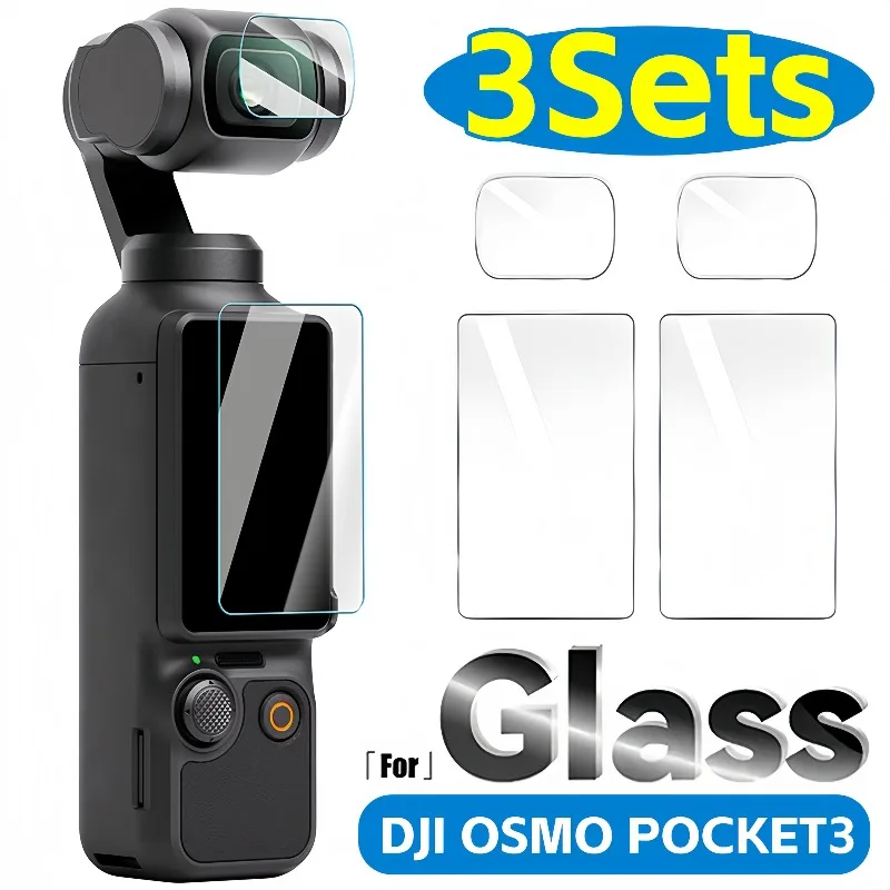 

For DJI OSMO Pocket 3 Tempered Glass Screen Protector 9H Hardness Anti-Scratch Protective Film for DJI Pocket3 Camera Glass Film