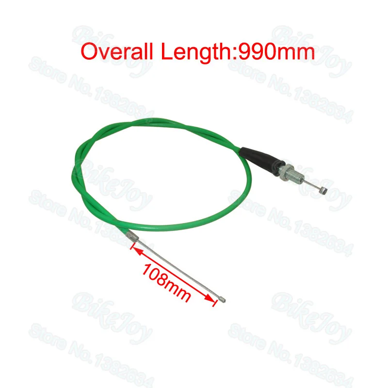 Twist Throttle Cable Green Travel 108mm Overall 990mm for 110 125cc 150cc 200cc 250cc Chinese Dirt Pit Bike ATV Quad Motorcycle