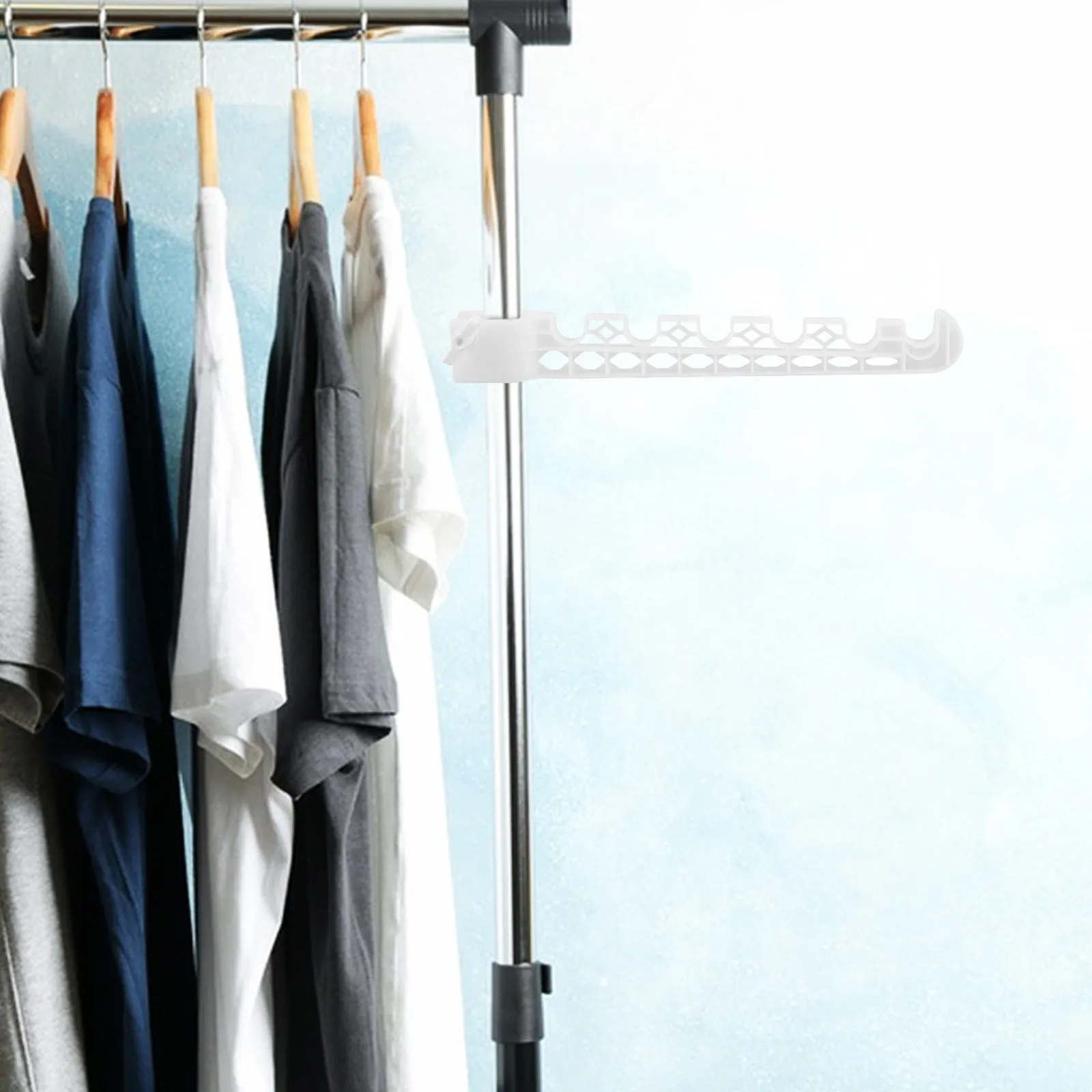 Floor to Ceiling Folding Laundry Rack No-Drill Installation Wing Accessories High Load Capacity Space Saver Clothes Hanger